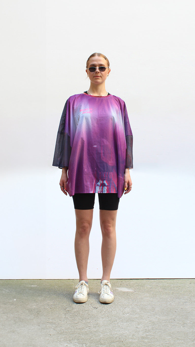 Banner top with activist slogan detail