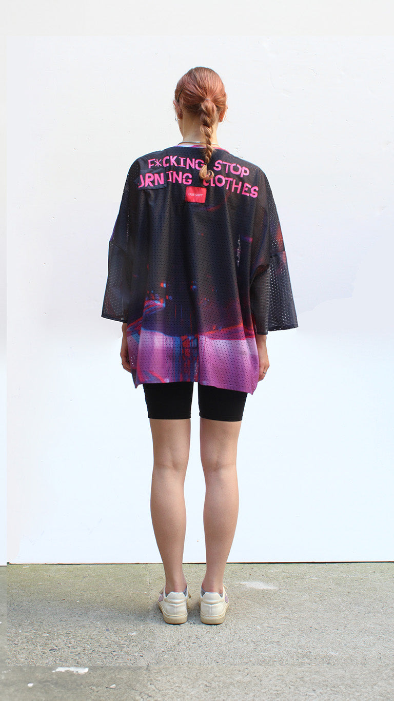 Upcycled banner top III