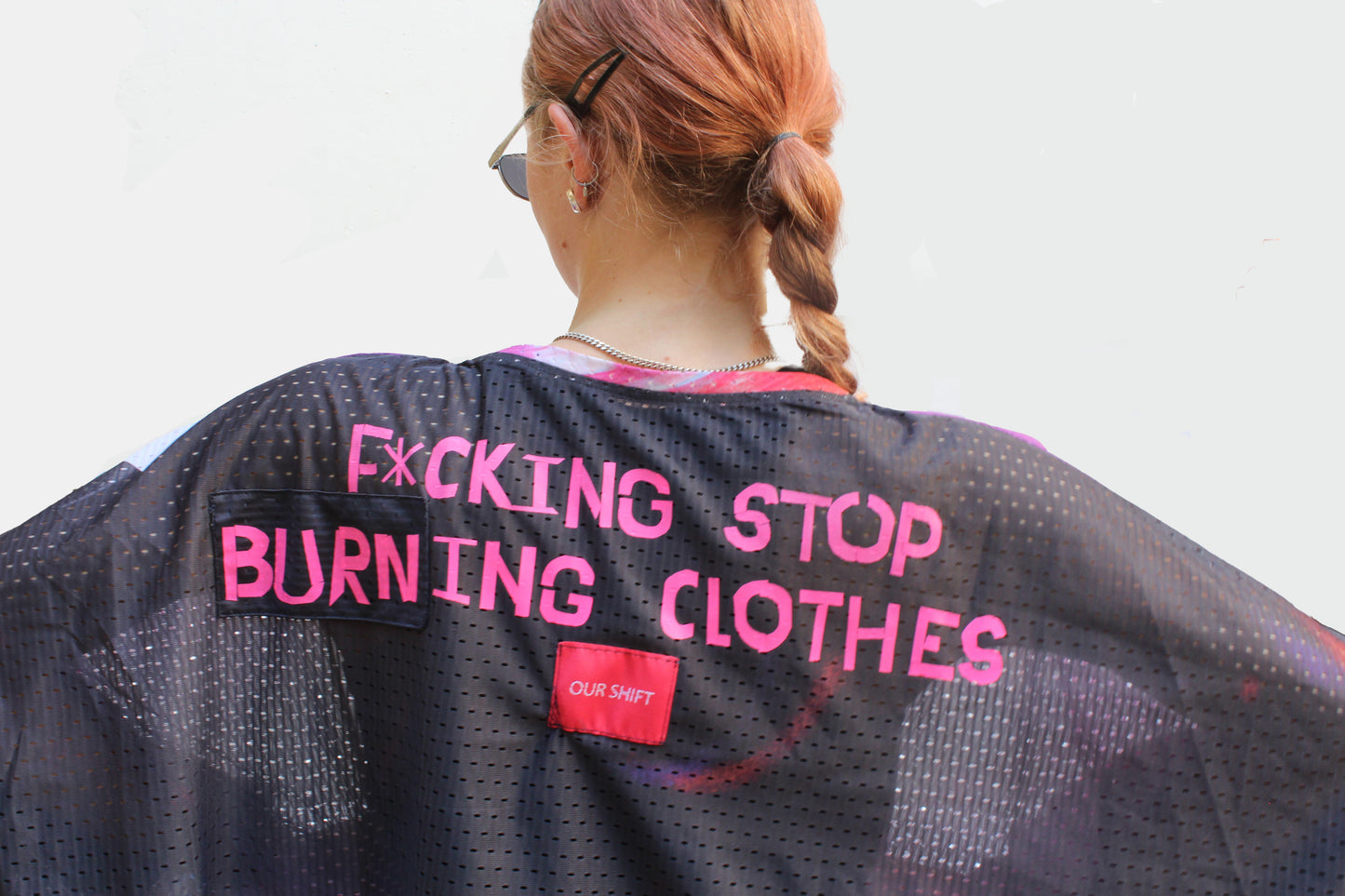 Upcycled banner top III