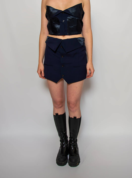 Upcycled short skirt