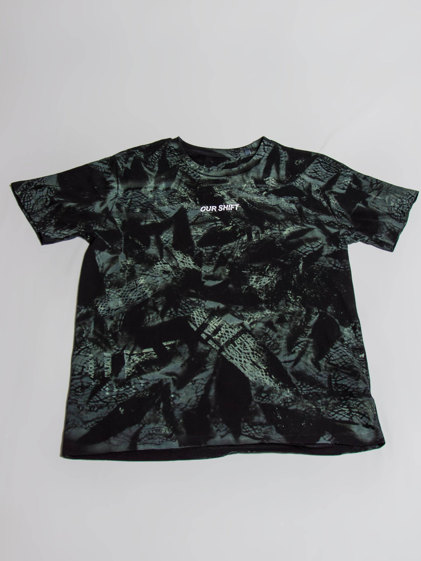Sprayed t-shirt with logo - black