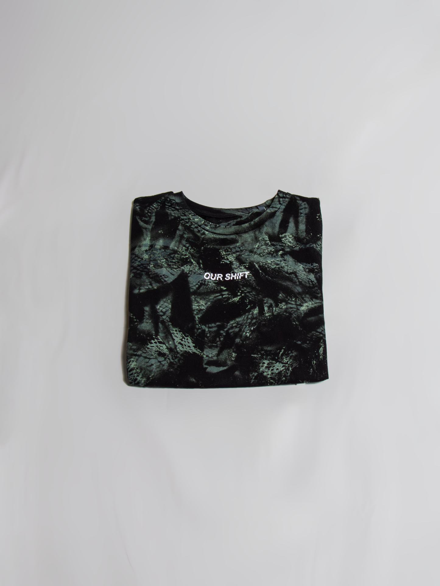 Sprayed t-shirt with logo - black