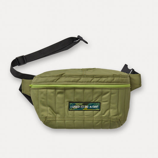 UPCYCLED TENT QUILTED BAG
