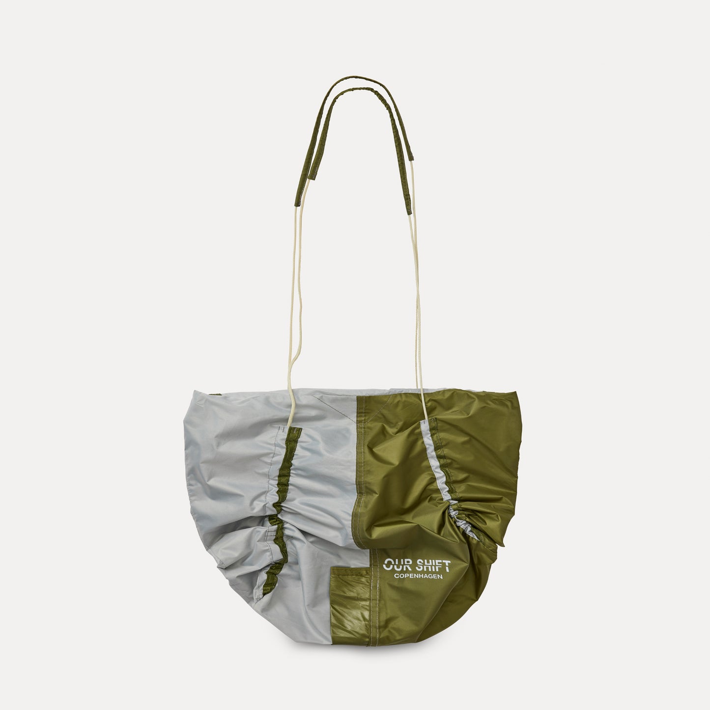 PRINTED DRAWSTRING SLING TOTE