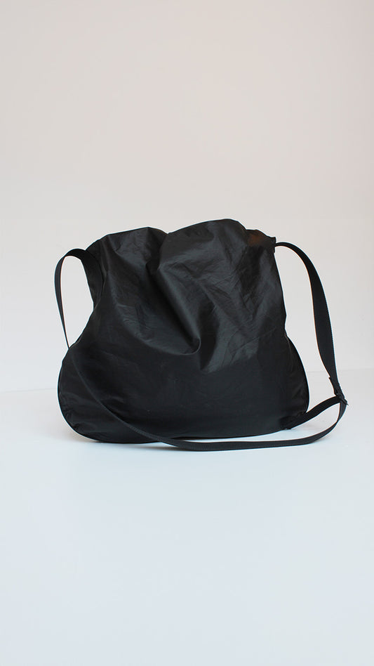 Upcycled tent bag - classy black