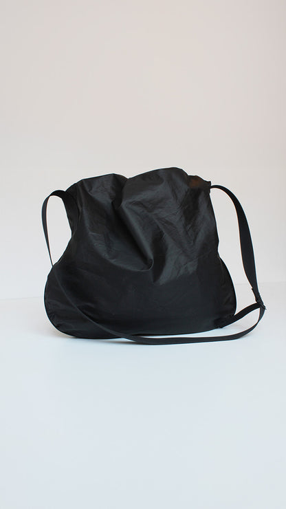 Upcycled tent bag - classy black