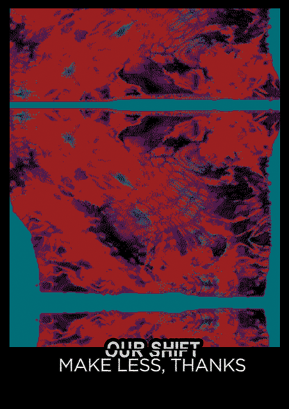 Red activistic A3 poster